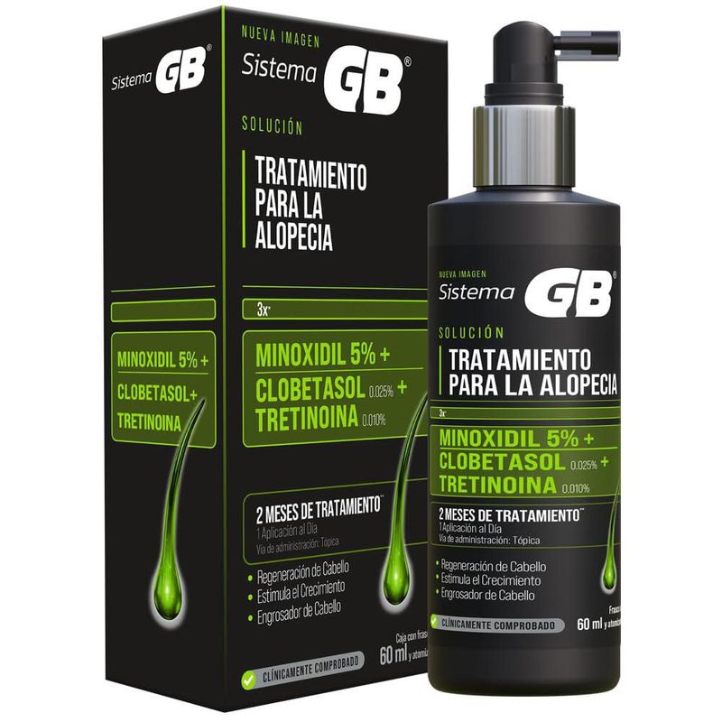 Sistema GB Solución contra la Alopecia Minoxidil 60ml