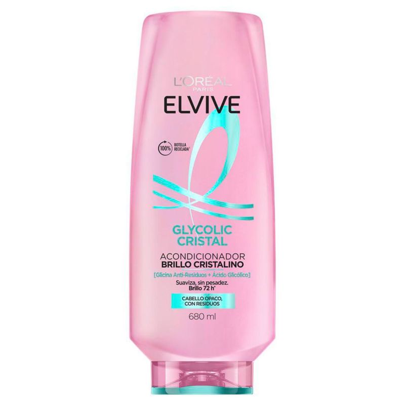 L Oreal Paris Elvive Acondicionador Glycolic Cristal Anti Residuos