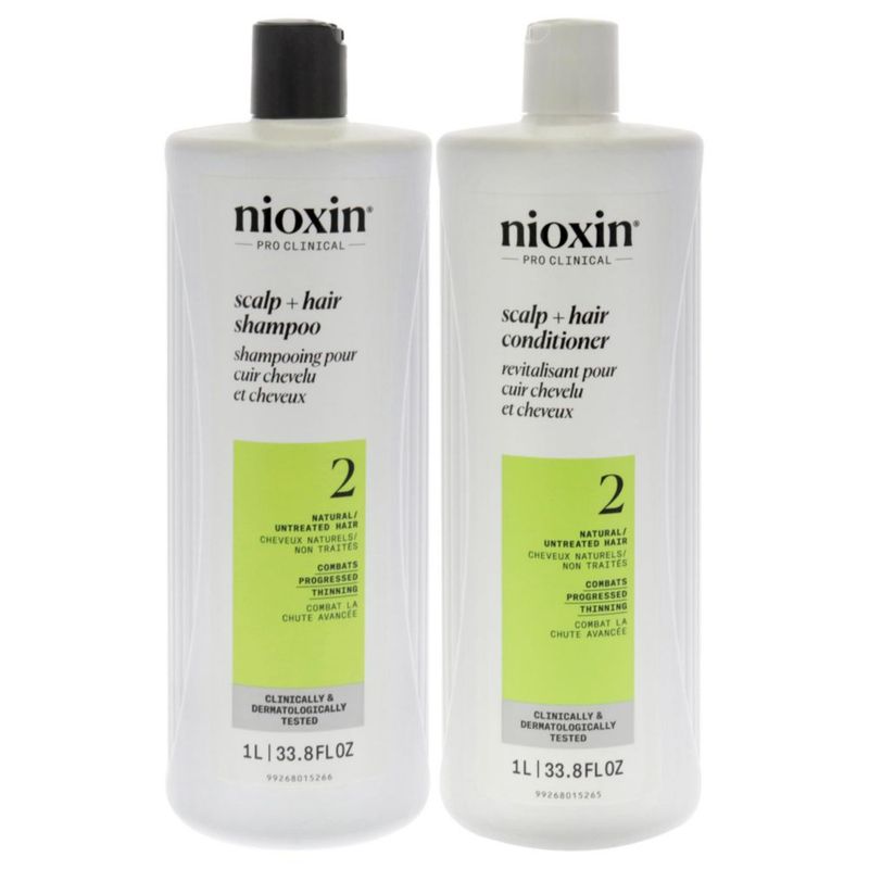 Nioxin Cleanser And Scalp Therapy Conditioner 33 8 Oz
