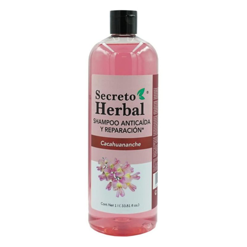 Shampoo Secreto Herbal 1 Litro Cacahuananche Anticaída y Reparación