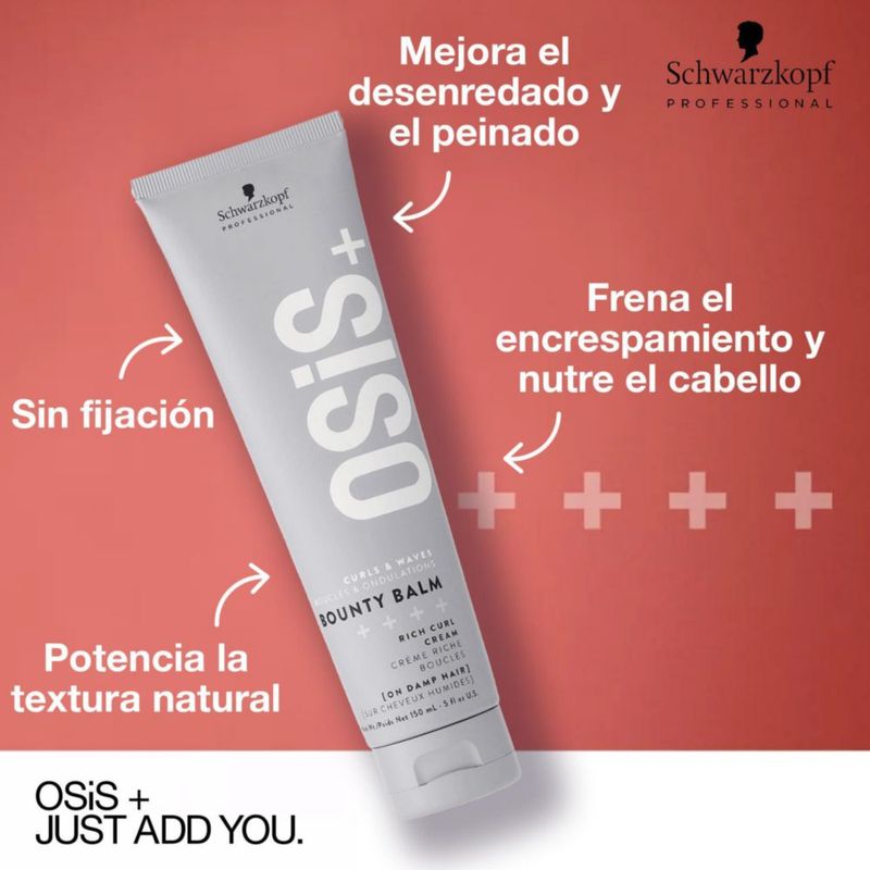 OSIS Bounty Balm Bálsamo 150 ml Crema de Rizos Controla Encrespamiento