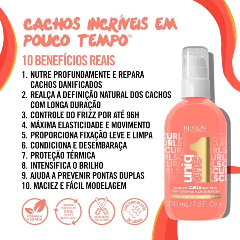 UniqOne Revlon Professional Hair Treatment Curls Durazno 230 ml