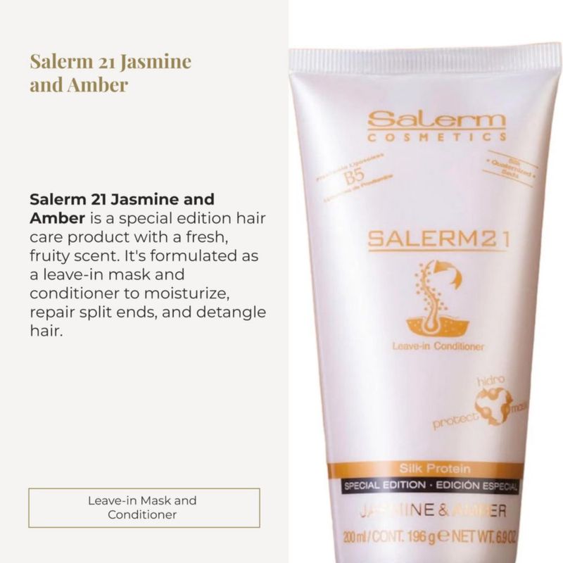 Salerm 21 B5 Silk Protein Leave In Conditioner Jasmine Amber 200 ml