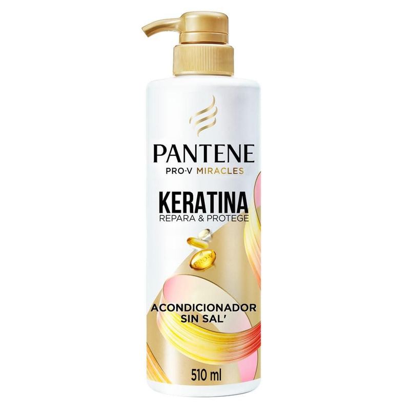 Pantene Acondicionador sin sal Keratina 510ml