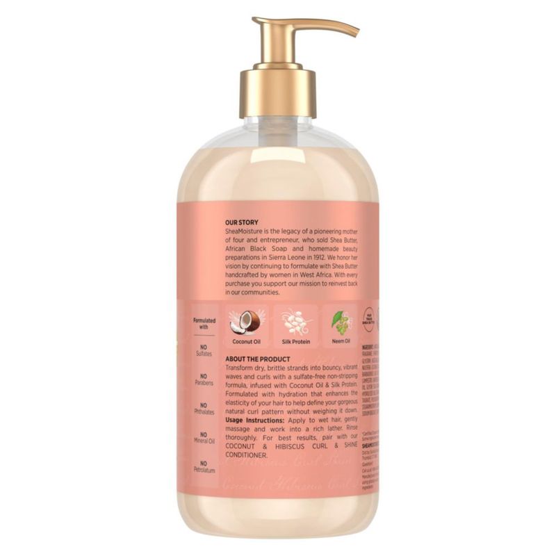 Champú SheaMoisture SilconeFree para cabello ondulado y champú sin