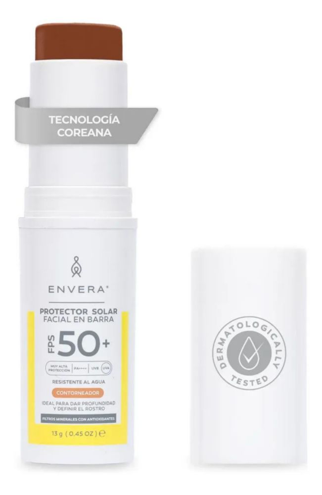 Protector Solar Facial En Barra Envera FPS 50 Contorneador
