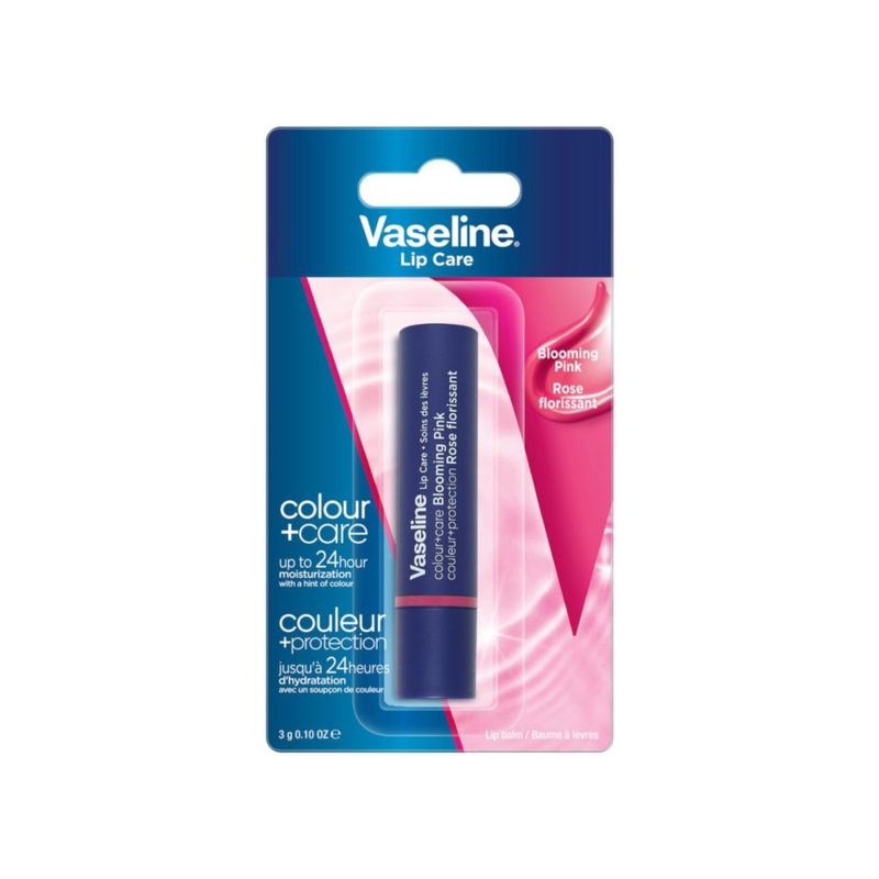 Bálsamo Labial Vaseline Lip Color Blooming Pink 3g Humectante