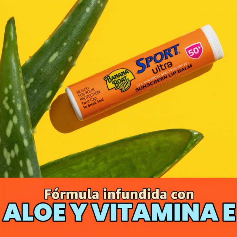 Protector Solar Banana Boat Sport Ultra Lip Balm SPF 50 Paquete de 2