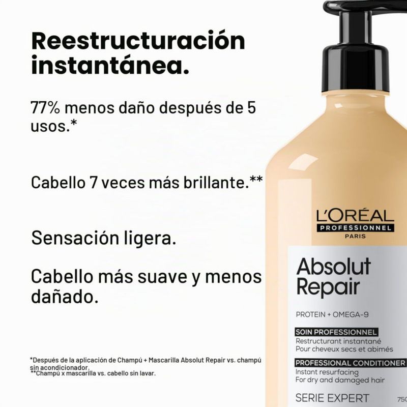 Acondicionador Absolut Repair L Oreal Professionnel Proteico Quinua