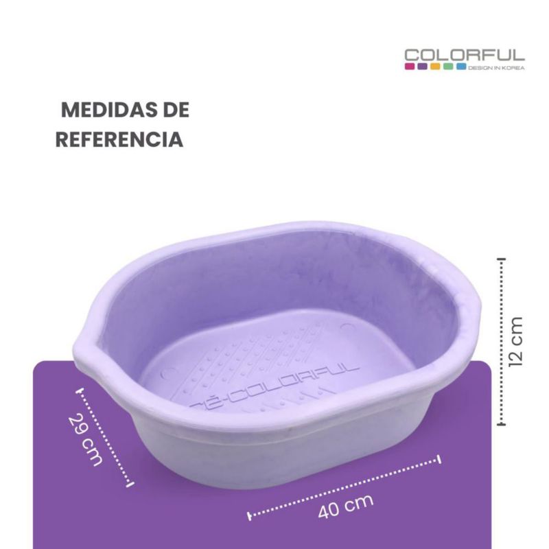 Tina de Pedicura Colorful Colores Disponibles Diseño Coreano