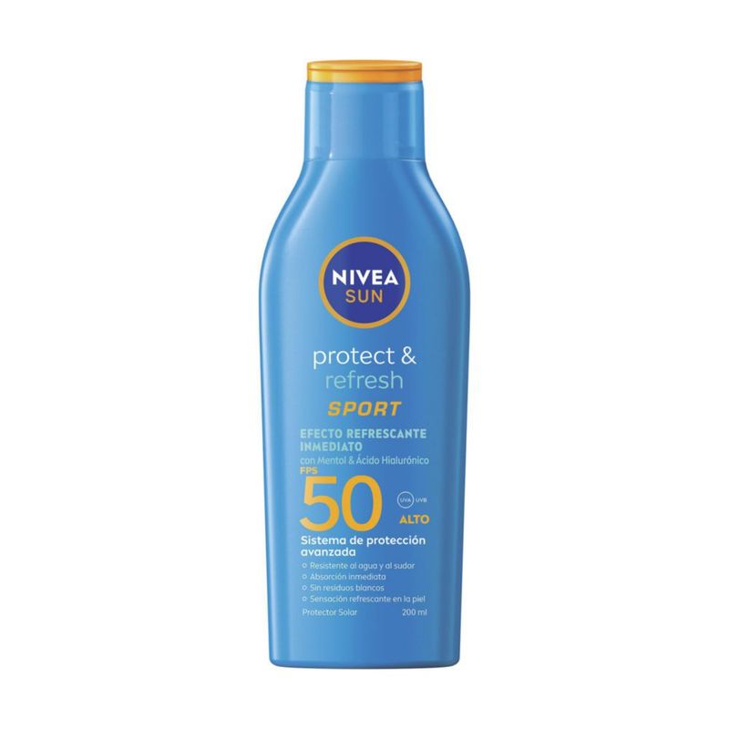 Protector Solar NIVEA SUN FPS 50 200ml Loción Resistente al Agua