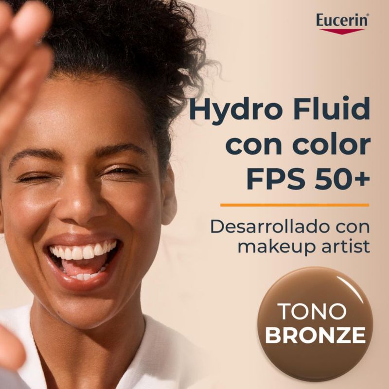Eucerin Sun Face Hydro Fluid FPS 50 Tono Bronce 50ml Protector Solar