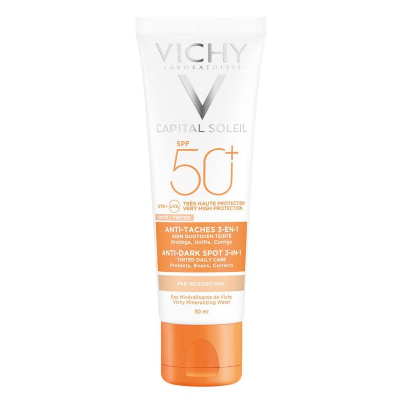 VICHY Protector Solar Facial Anti manchas FPS 50 Toque Seco 50ml