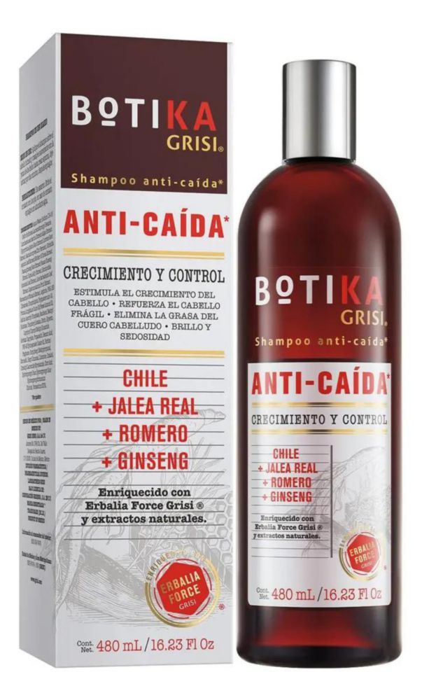 Botika Grisi Shampoo Anticaída 480ml Hipoalergénico