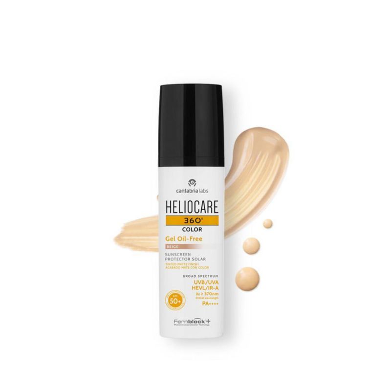 Heliocare 360 Protector Solar Color Gel Oil Free SPF 50 Beige 50 Ml