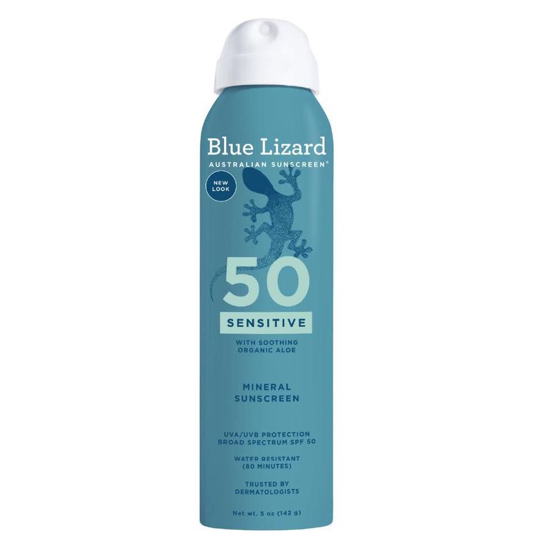 Blue Lizard Spray Protector Solar Mineral FPS 50 Piel Sensitive 142g