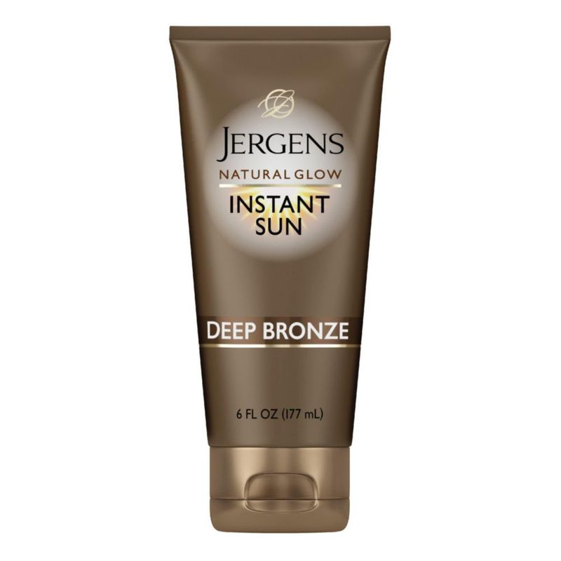 Jergens Natural Glow Instant Sun Hidratante Bronceador Tono Oscuro