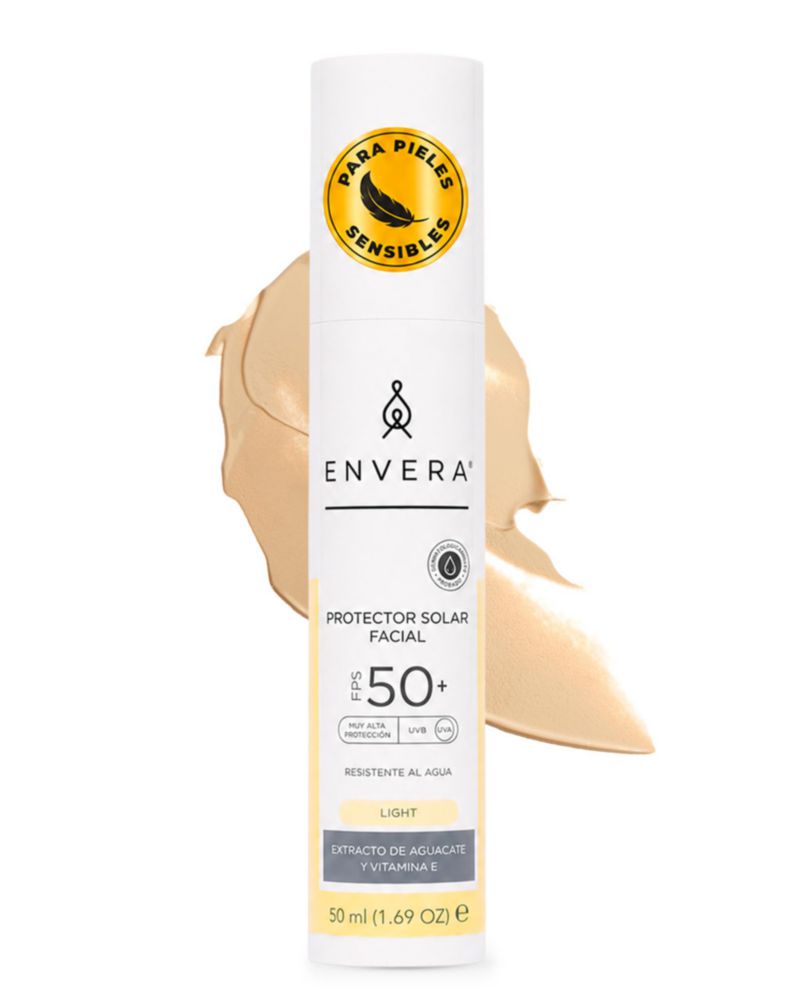 Protector Solar Facial ENVERA FPS 50 Con Color Light Piel Sensible