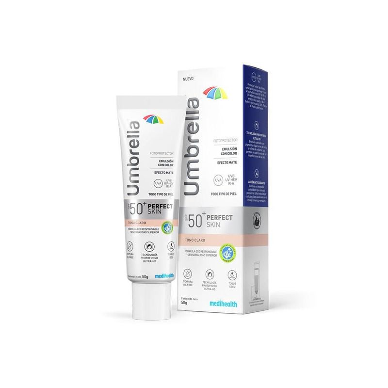 Umbrella Perfect Skin SPF 50 Base Fluida Tipo Maquillaje 50gr
