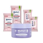 Walfort Toallitas Micelares Pads Desmaquillantes Waterproof Caja 5