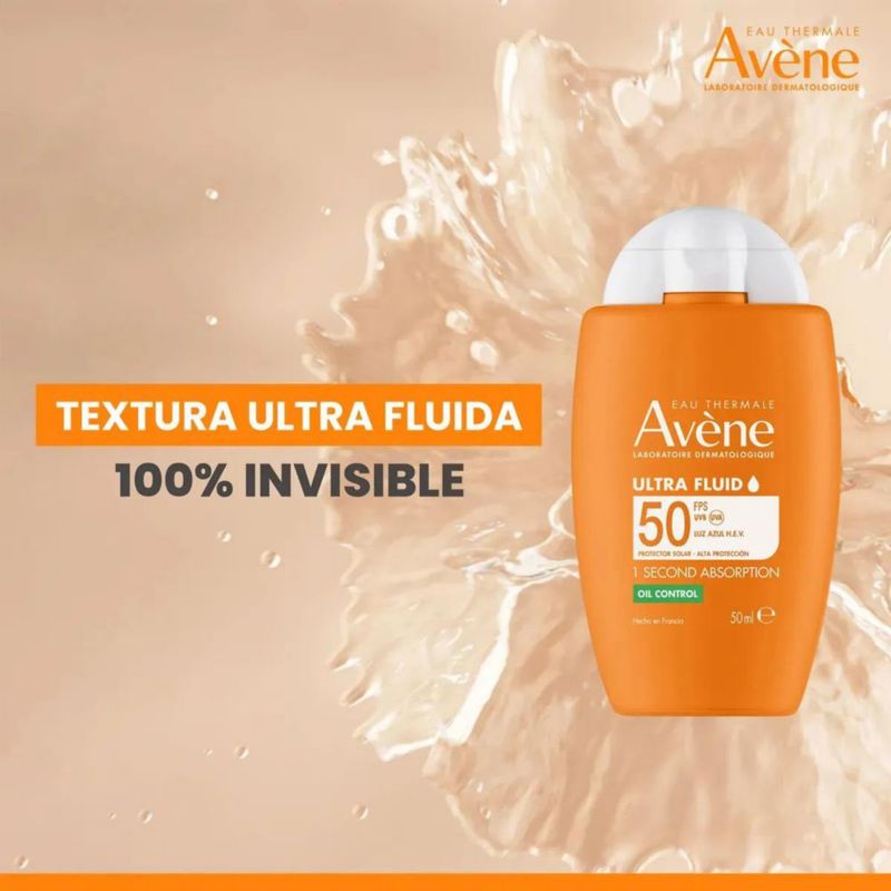 Protector Solar Avene Oil Control Ultra Fluid FPS50 50ml