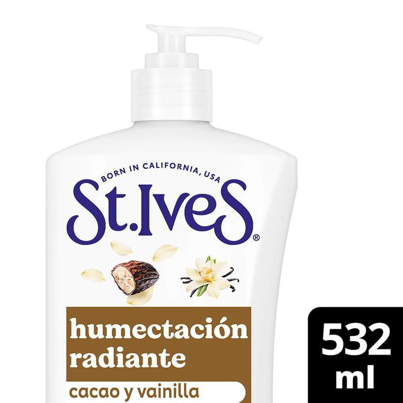 ST IVES Crema Corporal Cacao y Vainilla 532 ml Hidratante Radiante