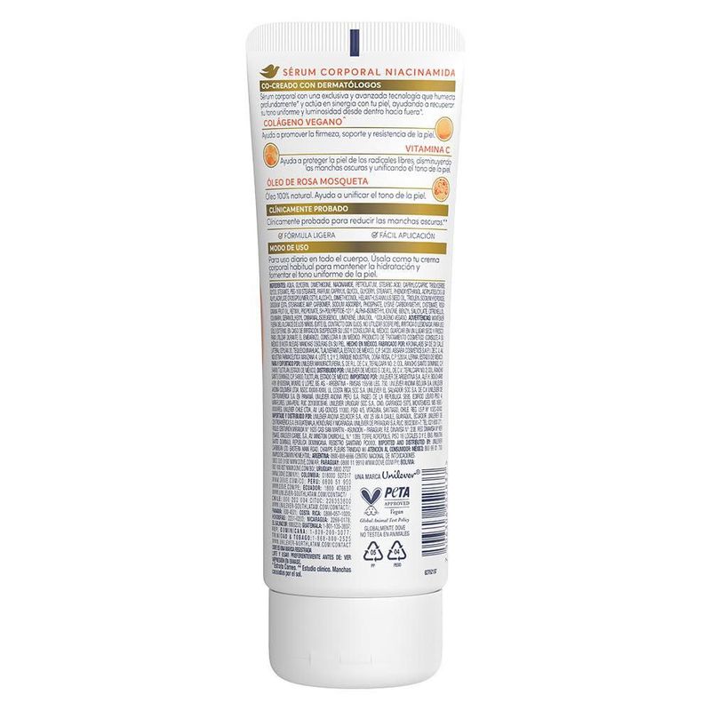 DOVE Sérum Corporal Niacinamida Tono Uniforme 200ml