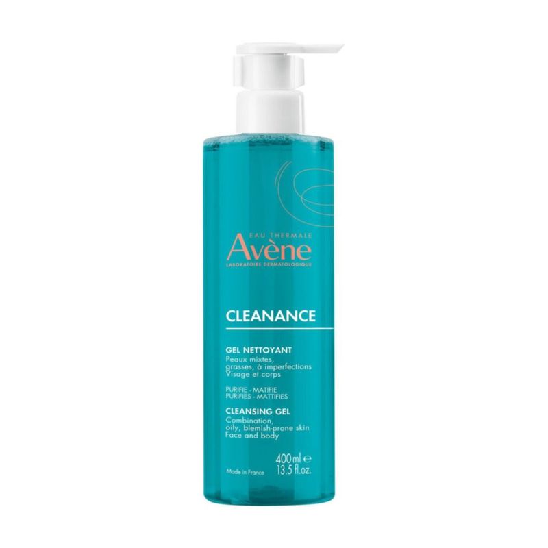 Avene Cleanance Gel Limpiador Facial Piel Grasa 400ml