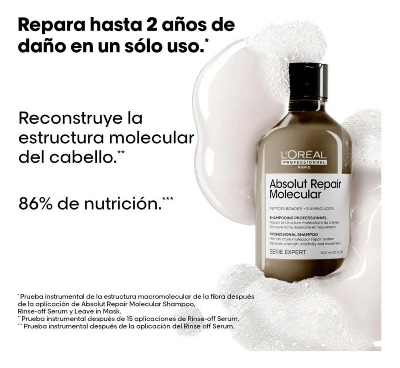 Shampoo L Oréal Professionnel Absolut Repair Molecular 300ml