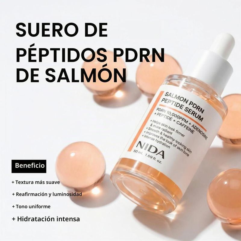 NIDA Salmon PDRN Peptide Serum Piel Firme y Radiante 1 69 fl oz