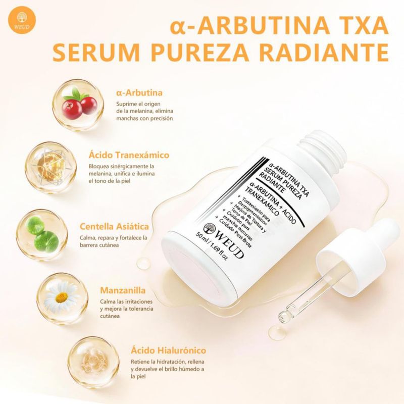 Weud Serum Coreano Original GKV 50ML Alpha Arbutina TXA Hidratante