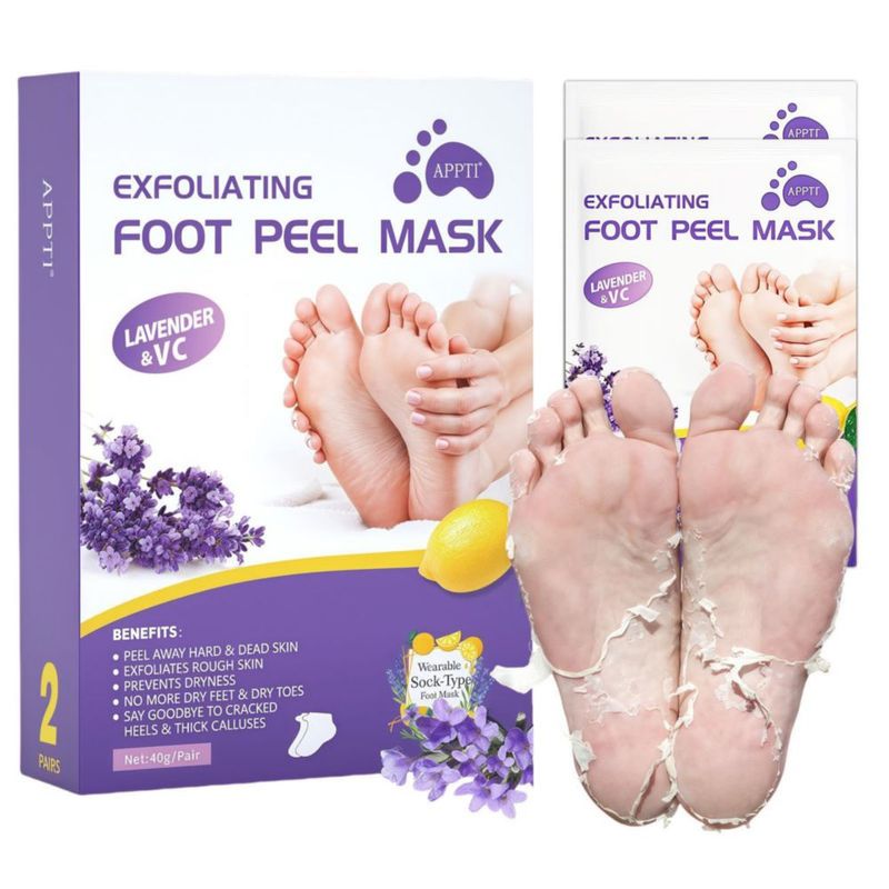 2 Pares Mascarilla Exfoliante Pies Lavanda Ai Uchoice