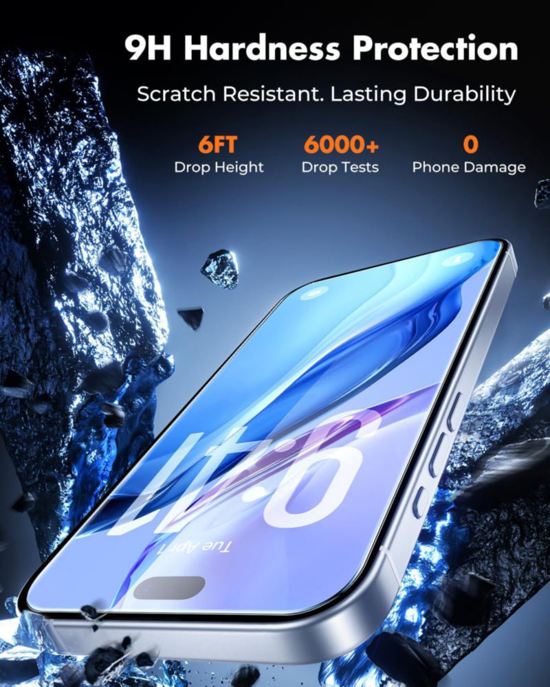 Protector de pantalla UNBREAKcable para iPhone 18 Pro (Pack de 2)