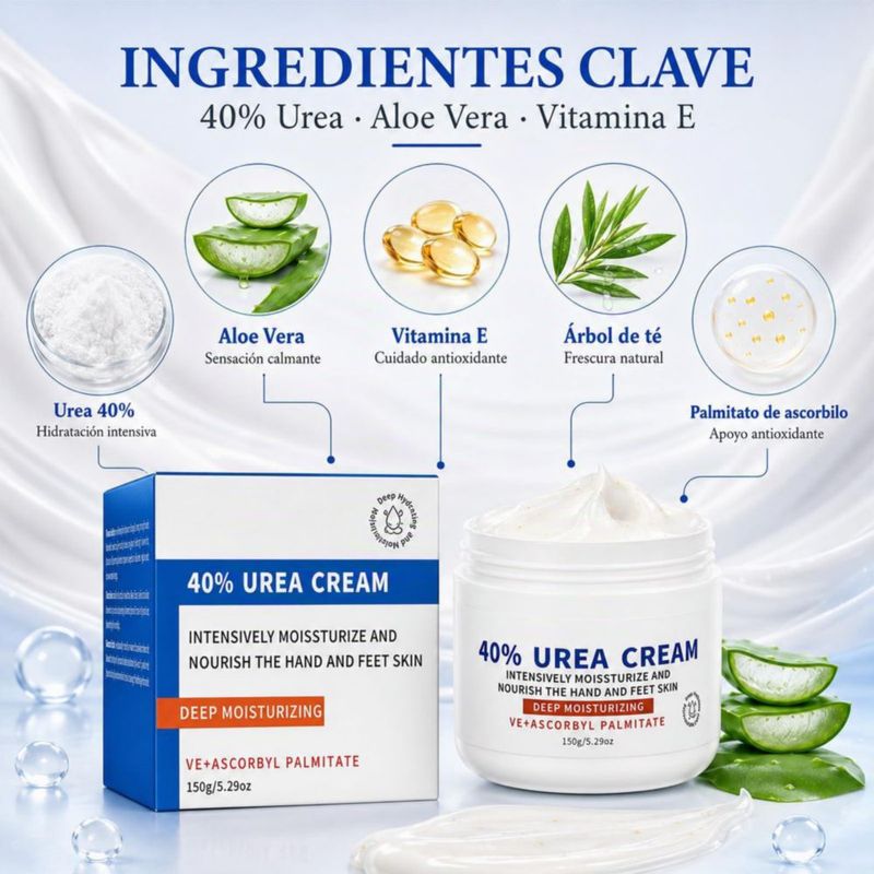 Crema Hidratante Urea 40 VAWQVF 300g Pies y Cuerpo