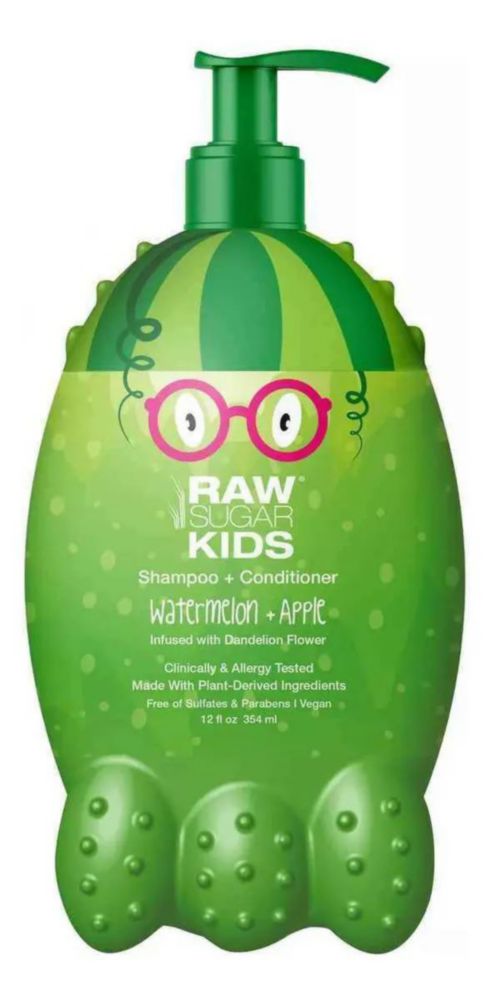 RS Kids Shampoo Watermelon 12oz Raw Sugar