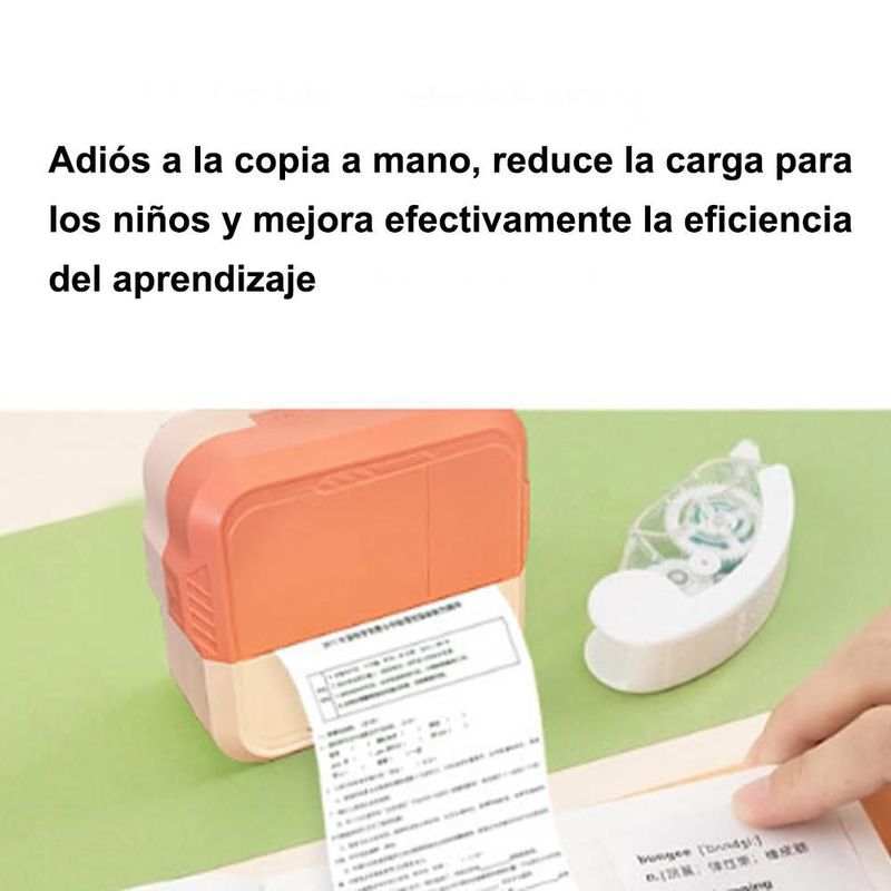 Mini Impresora Inalámbrica Portátil para Móvil,MODELO X100,ROSADO,Impresora Térmica Multifuncional sin Tinta.HOGAWAY