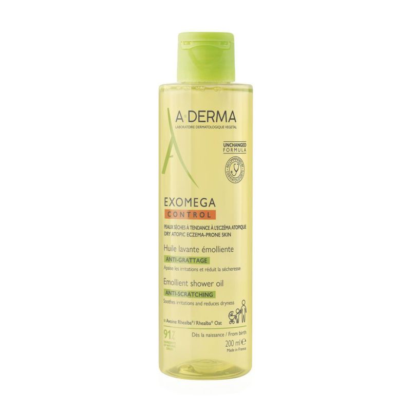 A DERMA Exomega Control Aceite de Ducha Piel Atópica Muy Seca 200 ml