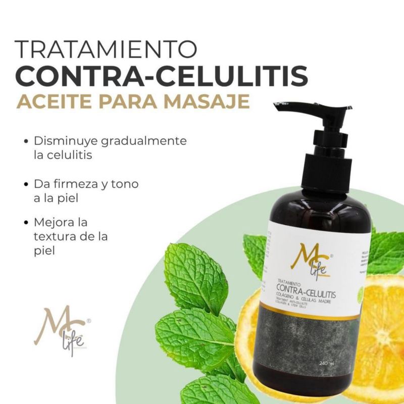 Aceite de Masaje Anti Celulitis MC NAILS MARIA CIBELES 240 ml