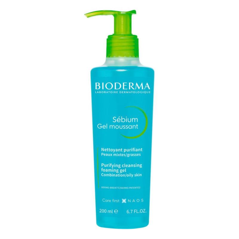 Bioderma Sébium Gel Moussant 200ml Limpiador Facial Piel Grasa