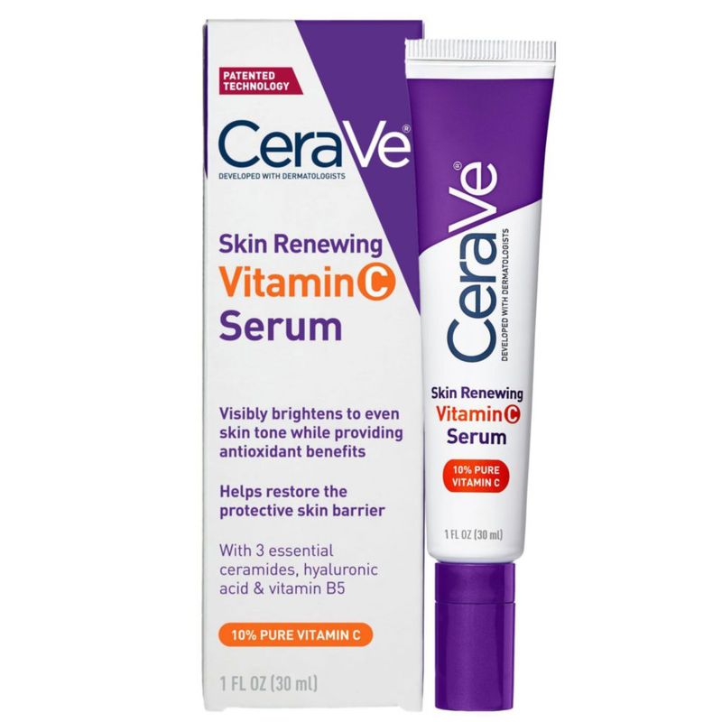 CeraVe Sérum Vitamina C 10 Ácido Hialurónico 30ml Iluminador Piel Sin