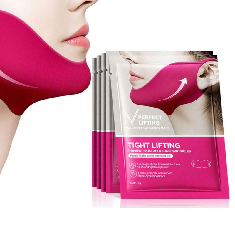 Mascarilla Facial en Forma V Getaria 5Pcs Hipoalergénica