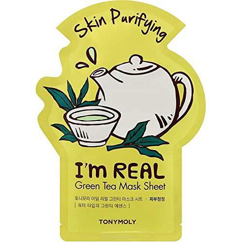 TONYMOLY Mascarilla Facial Purificante De Te Verde I m Real 5pzas