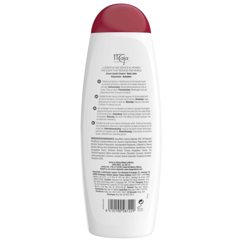 Crema Corpora Hidratante Maja 400 ml Paquete de 2