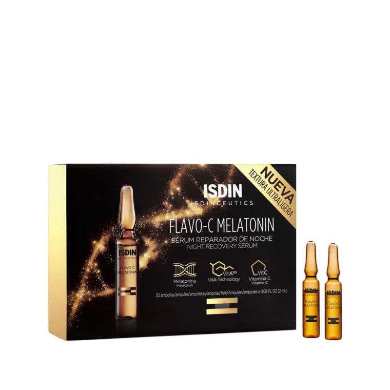 ISDIN Isdinceutics flavo c melatonin serum facial reparador de noche