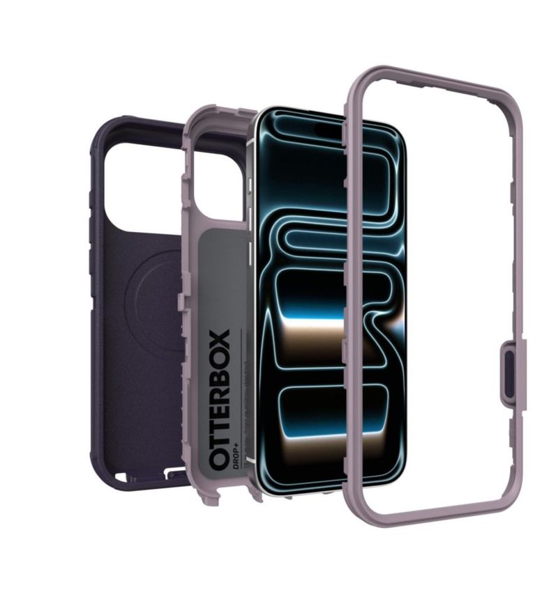 Funda OtterBox iPhone 18/17 Pro Max Serie Defender Pro – Púrpura Adomania
