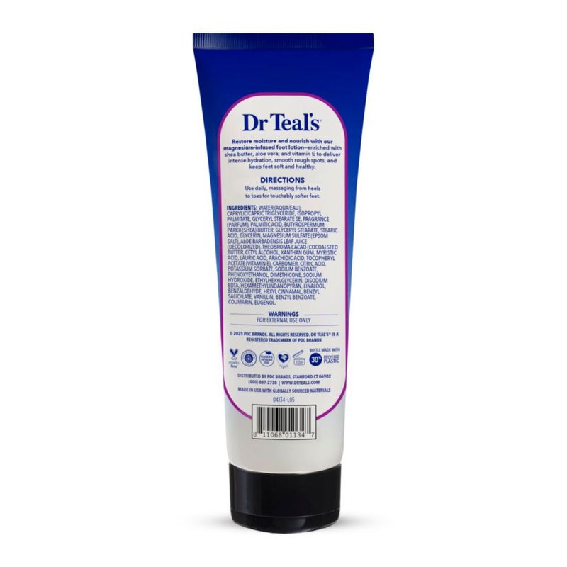Crema para Pies Dr Teal s Pure Epsom Salt con Manteca de Karité y