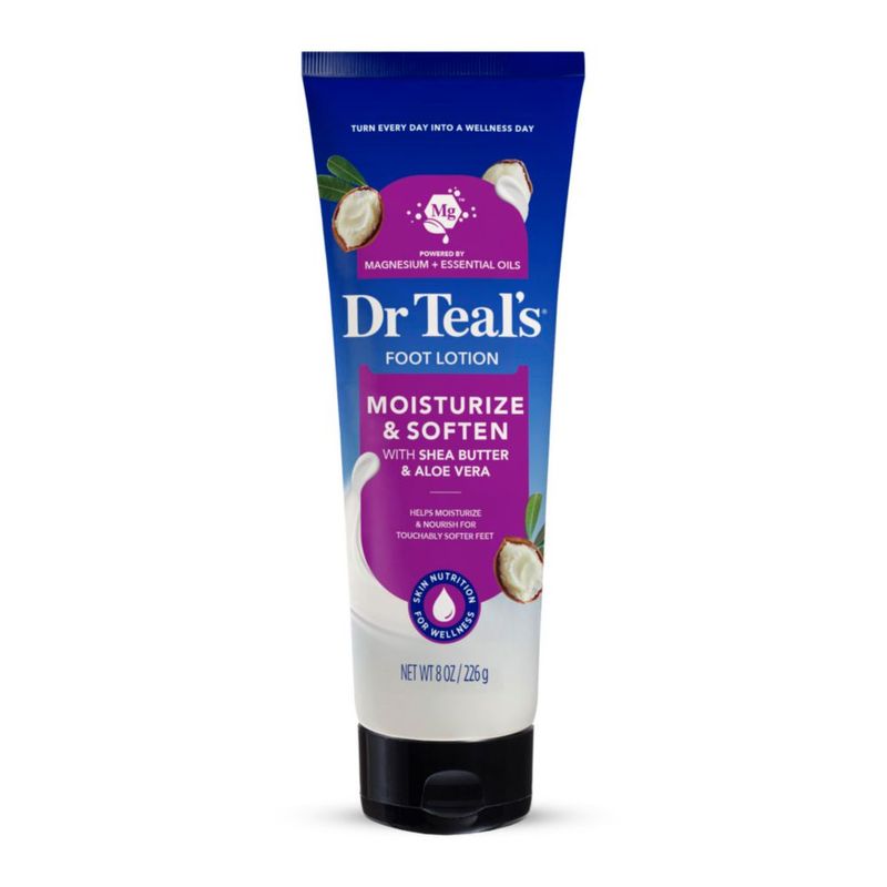 Crema para Pies Dr Teal s Pure Epsom Salt con Manteca de Karité y