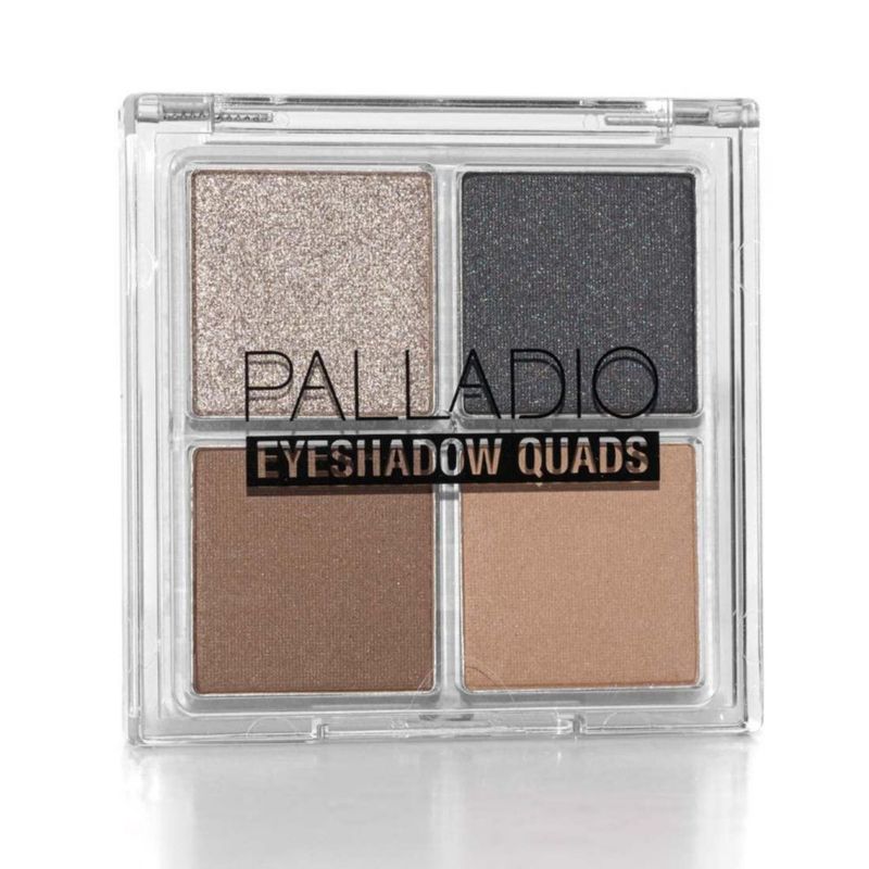 Palladio Quads Sombras Ojos Mate Metálico Sin Talco 8 Tonos