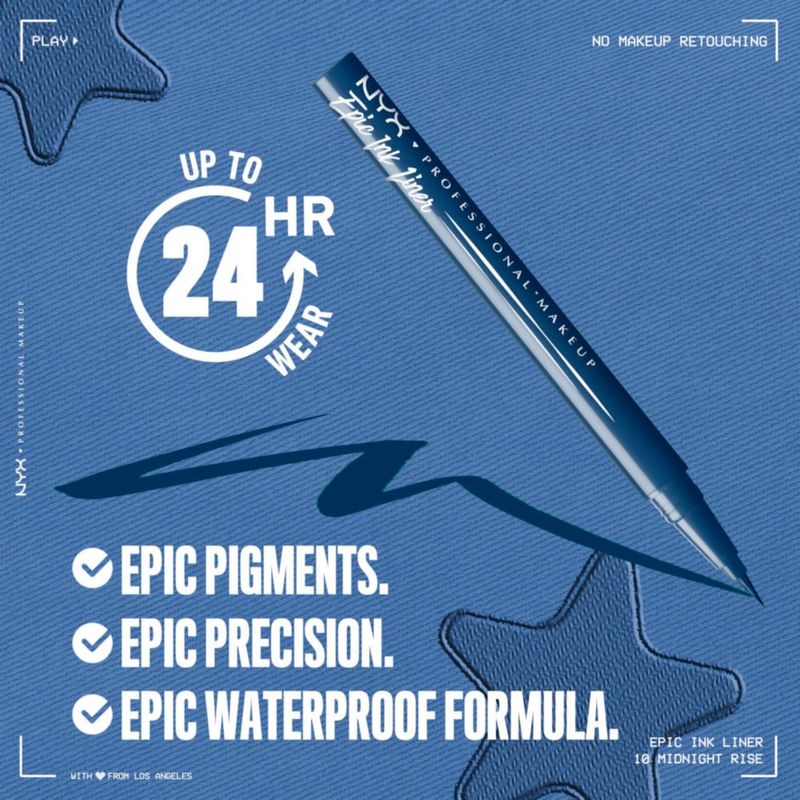 NYX Professional Makeup Epic Ink Liner Delineador a Prueba de Agua 1
