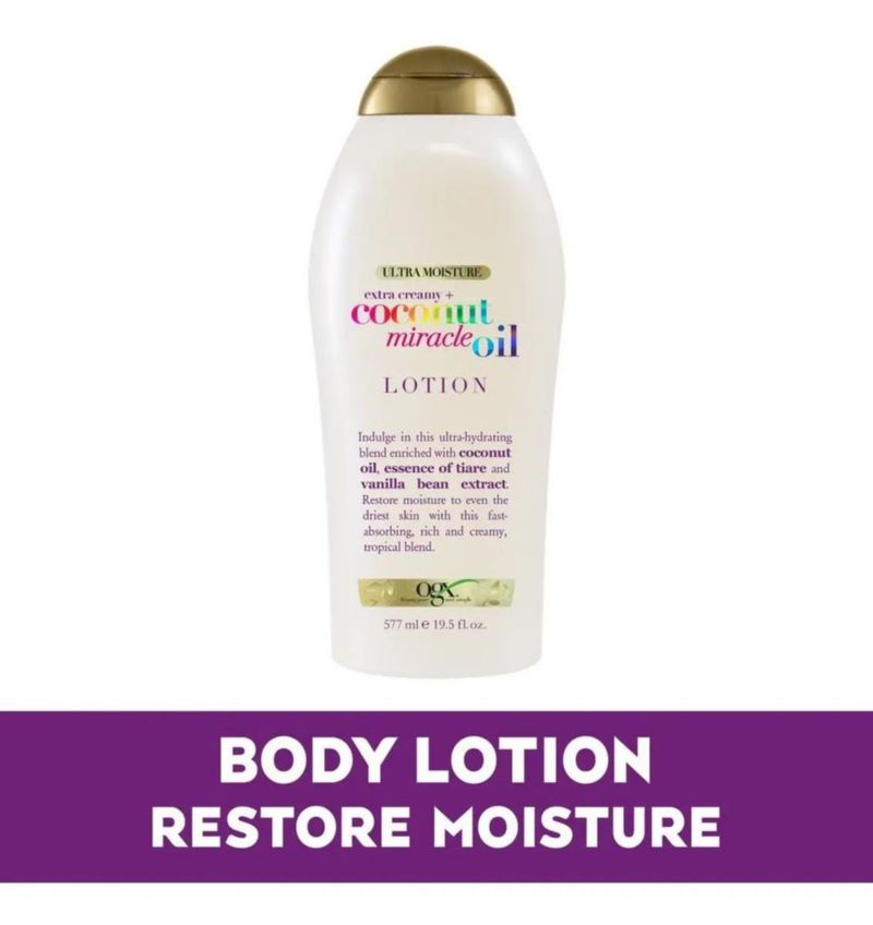Loción Corporal Ogx Coconut Miracle Oil 577ml Hipoalergénica